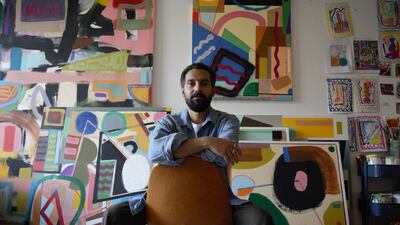 Saudi artist Nasser Almulhim. Photo: Tabari Artspace