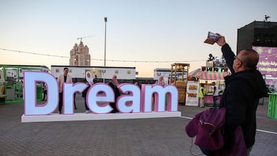 Abu Dhabi's New Year's Eve Village. Victor Besa for The National