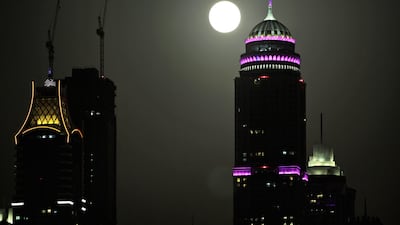 The moon normally orbits the earth at about 364,000 km. Yesterday, that distance decreased to 356,991 km. Kamran Jebreili/AP Photo