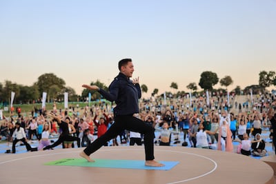 Thousands gathered to take part in the final flagship event of 2025. Photo: Dubai Fitness Challenge