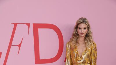 Martha Hunt arrives for the 2019 CFDA fashion awards at the Brooklyn Museum in New York City on June 3, 2019. Reuters