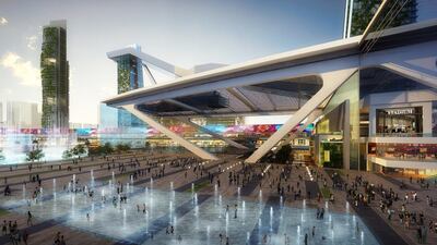 The Meydan One Mall will also boast of the largest dancing fountain in the world reaching over 420 metres long when built. Courtesy The Meydan City Corporation