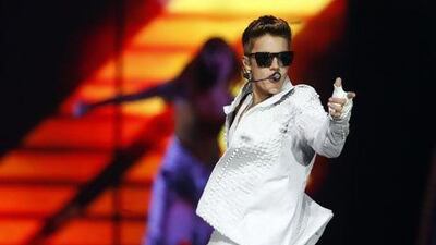 Justin Bieber at the First Niagara Center in Buffalo, NY. Courtesy AP Photo
