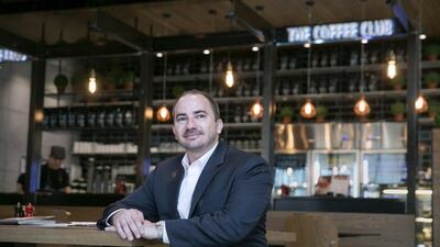 Michael Chick, the general manager of The Coffee Club in Yas Mall. Silvia Razgova / The National