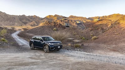 A Teramont sits amid chalets at Hatta Wadi Hub.