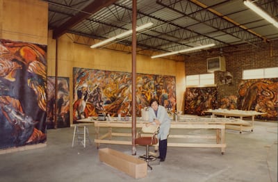 Born in Beirut in 1940, Nabil Kanso dedicated his life to painting humanity at its breaking point. Photo: Nabil Kanso Estate