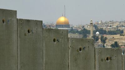 The golden shrine of the Dome of the Rock in Jerusalem's Old city. AP