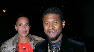 20. Usher and his ex-wife Grace Miguel in 2017. (Photo by Bertrand Rindoff Petroff/Getty Images)