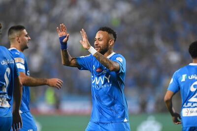 Neymar is continuing his rehabilitation from a long-term knee injury sustained in October 2023. EPA