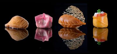 Dim sum with edible gold at Hakkasan
