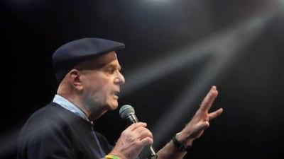 The American self-help author Dr Wayne Dyer presented “The Shift: The Story of the Most Important Moment of Your Life” on Tuesday at Manarat al Saadiyat. Silvia Razgova / The National