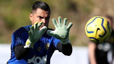 Sergio Romero in Malaga.