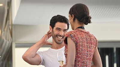 Tahar Rahim and Mati Diop. AFP
