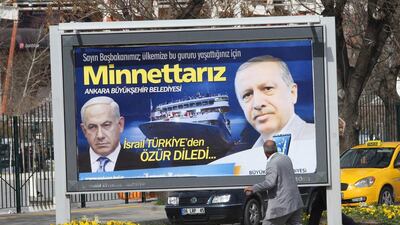 Turkey and Israel are close to agreeing on a full restoration of diplomatic ties after five years of hostility. Adem Altan / AFP Photo