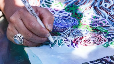 She is trained in painting and drawing in the US and Italy.