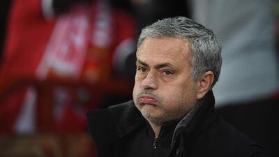 Jose Mourinho may be mutating into a cup specialist, having won two knockout competitions last season. Oli Scarff / AFP