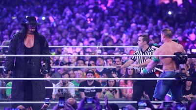 The Undertaker, left, will go up against Rusev in a casket match at the Greatest Royal Rumble. Image courtesy of WWE