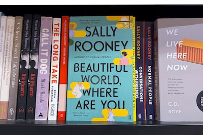Books by author Sally Rooney are seen on display in a bookstore in London before the Irish novelist said her publisher, Faber, will no longer supply her titles to UK retailers. Getty Images