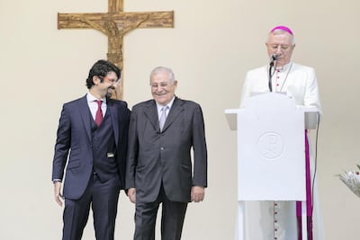 The knighthoods are believed to be the first ceremony of its kind in the UAE capital for more than 30 years. Reem Mohammed / The National