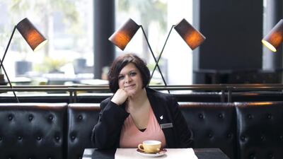 Aurelia Caccamo, who works at the J W Marriott Marquis Hotel, has taken a e-learning course. Reem Mohammed / The National