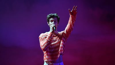 Canadian singer-songwriter Shawn Mendes performs on stage. AFP