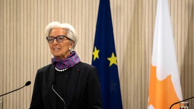 Christine Lagarde said her symptoms were mild after she was vaccinated and boosted. AFP