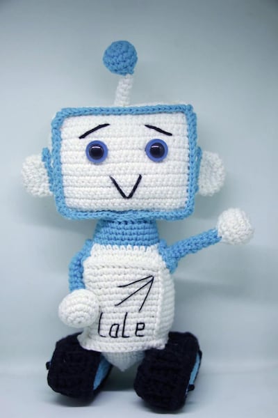 Some of the crocheting works by the Syrian women. Courtesy MAPS