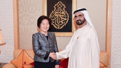 Sheikh Mohammed bin Rashid, Vice President and Ruler of Dubai, on Monday met Sun Chunlan, head of the united front work department of the Communist Party of China’s Central Committee. Wam