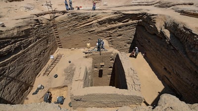 The recently-discovered tomb of an ancient Egyptian commander of foreign soldiers named Wahbire-merry-Neith. Ministry of Tourism & Antiquities.