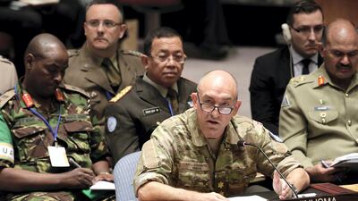 Michael Lollesgaard briefs the Security Council at its meeting on Mali UN peacekeeping operations. UN Photo