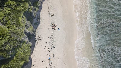 Rubbish at the high tide mark of the East beach. Iain McGregor/STUFF