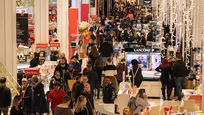 US department store Macy's comes sixth and top of North America's searches. AFP