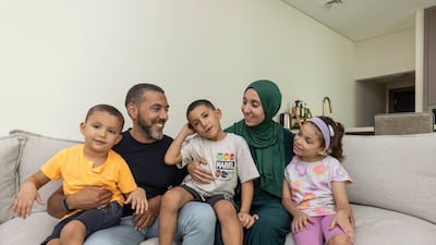 Laila Ahmed and her family live in Sharjah Sustainable City. Photos: Antonie Robertson/The National