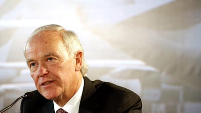 Tim Clark, president of Emirates Airline, the claim by the US carriers that Emirates has received $40 billion of government subsidies. Jason Alden / Bloomberg