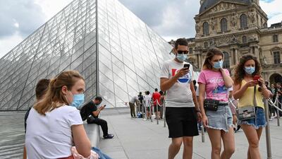 People in France will no longer be required to wear a face mask outdoors as Covid-19 restrictions ease. AFP