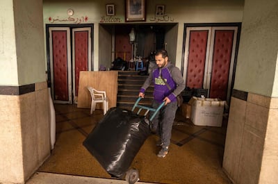 Al-Malaki cinema in Casablanca has become the dumping ground of the neighbouring market of Derb Sultan. AFP