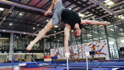 Mihai Sarbu has trained with the Romanian junior gymnastics national team. Courtesy Blake Stemm