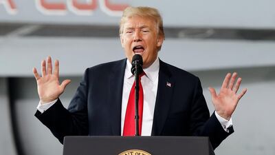 President Donald Trump is seeking to impose tariffs on up to $60bn of Chinese imports and will target the technology and telecommunications sectors. Alex Gallardo / AP Photo