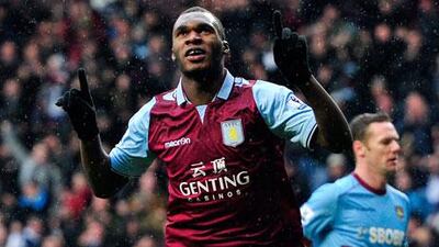 Christian Benteke scored 19 goals for Aston Villa last season. Glyn Kirk / AFP