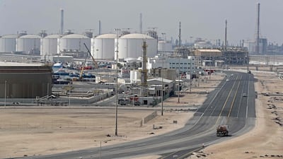 Ras Laffan Industrial City, Qatar’s principal site for LNG production. About 17 per cent of the country's LNG capacity is offline. AFP (file photo)