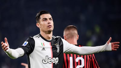 Juventus forward Cristiano Ronaldo was substituted by manager manager Maurizio Sarri in their last two matches. AFP