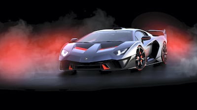 The V12 engine develops 770hp. Lamborghini