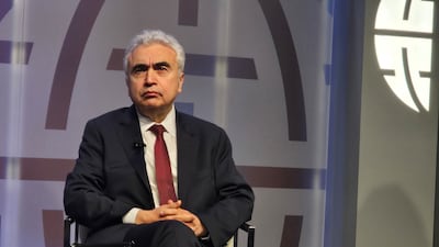 Fatih Birol speaks in a conversation during the spring meetings at the Atlantic Council in Washington. Salim Essaid / The National