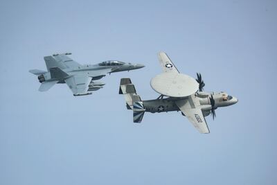 The US has deployed military vessels and aircraft to carry out symbolic manoeuvres in contested or tense areas but the USS Abraham Lincoln has stayed away from the Strait of Hormuz. Photo: US Navy