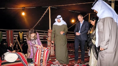 The Duke of Cambridge joined young Kuwaitis for a special event in the desert outside Kuwait City. Twitter/ @KensingtonRoyal
