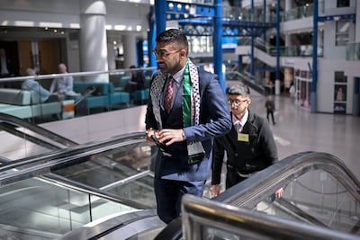 Akhmed Yakoob ahead of the declaration for West Midlands Mayor. Getty Images