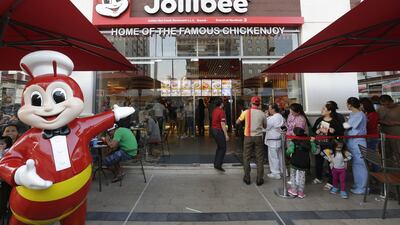The Jollibee outlet on Al Falah Street is the brand’s second in Abu Dhabi. Jeffrey E Biteng / The National