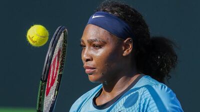 Serena Williams shown during the WTA Miami Open event in March. Erik S Lesser / EPA