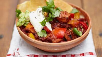 Vegetarian chilli. Matt Russell