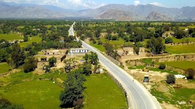 The 42 kilometre road links nine cities in the northwest of the country.